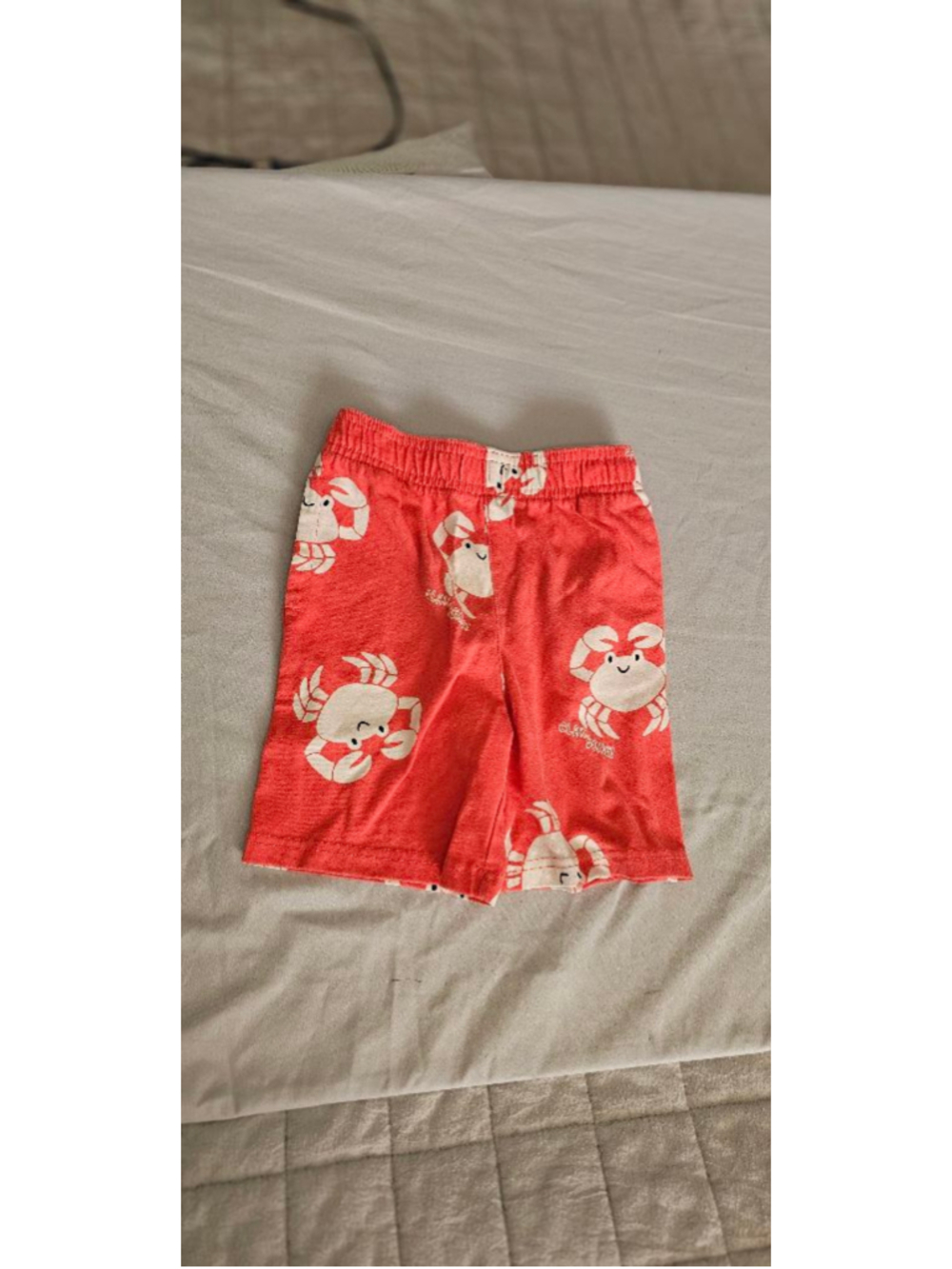 Boys Garanimals Red & White Crab Print Shorts 4T